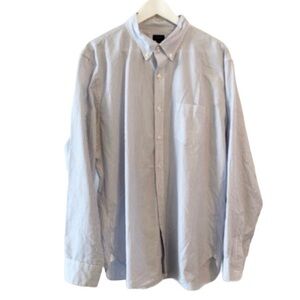 J Crew Men's Button Down Pinstripe Dress Shirt Size XL